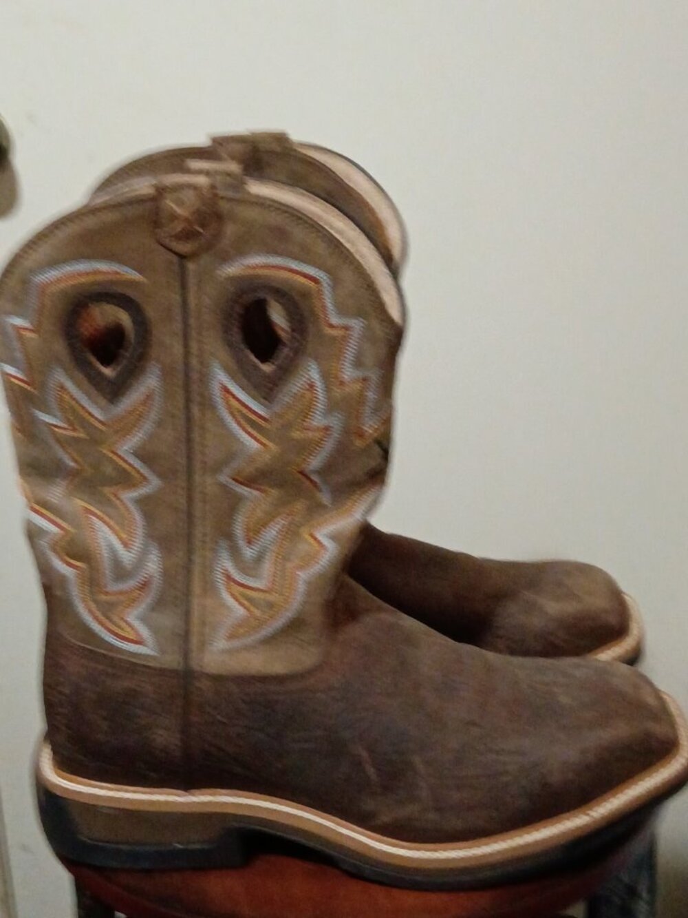 Twisted X Western Work Boot Men MLCA001 Brown Leather Safety Sz 13EE Square Toe